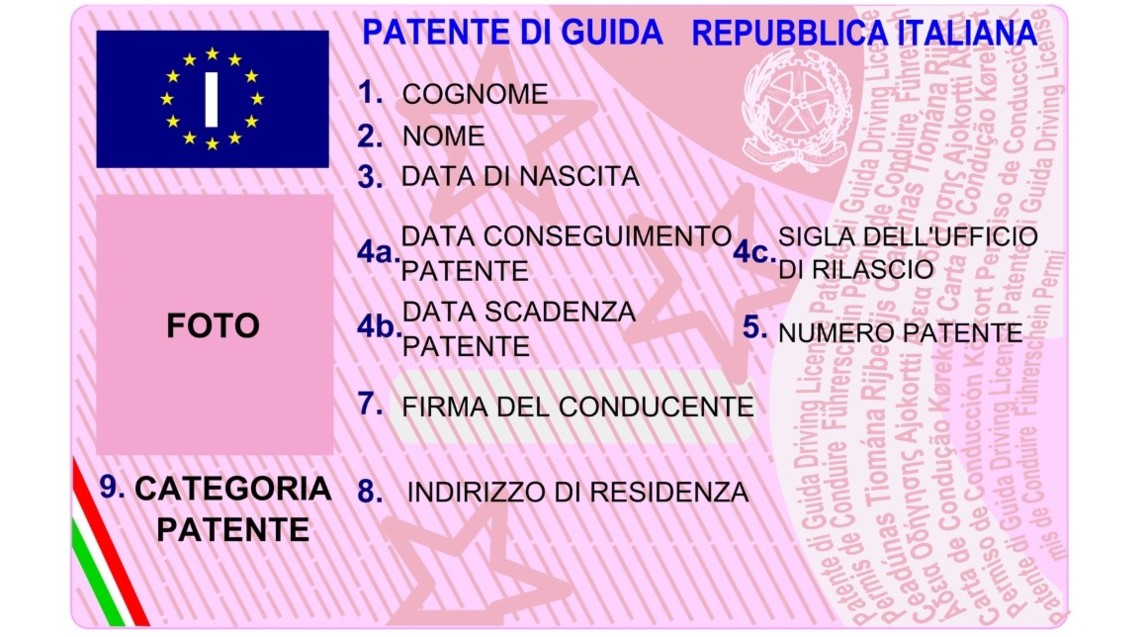 Italian driver license